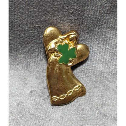 Vintage Shamrock Angel Pin