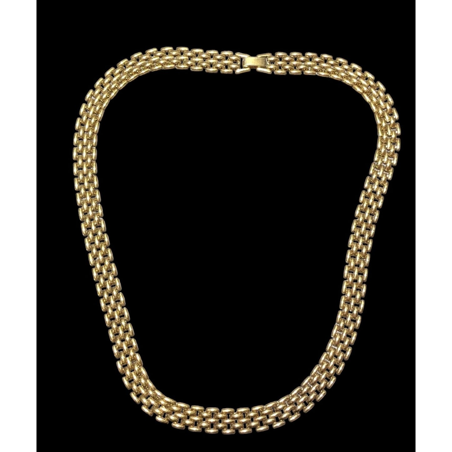 Gold Panther Link Necklace