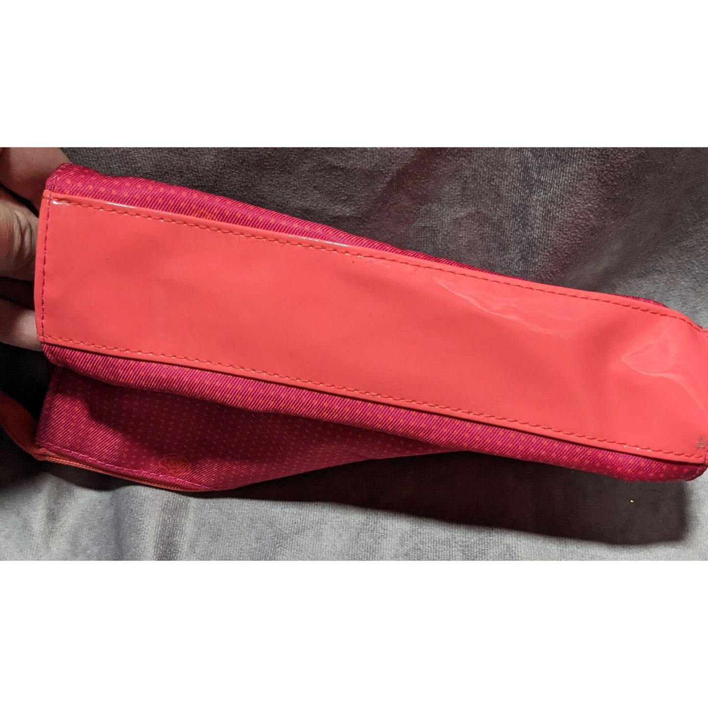 Lancome Paris Pink Floral Cosmetic Bag