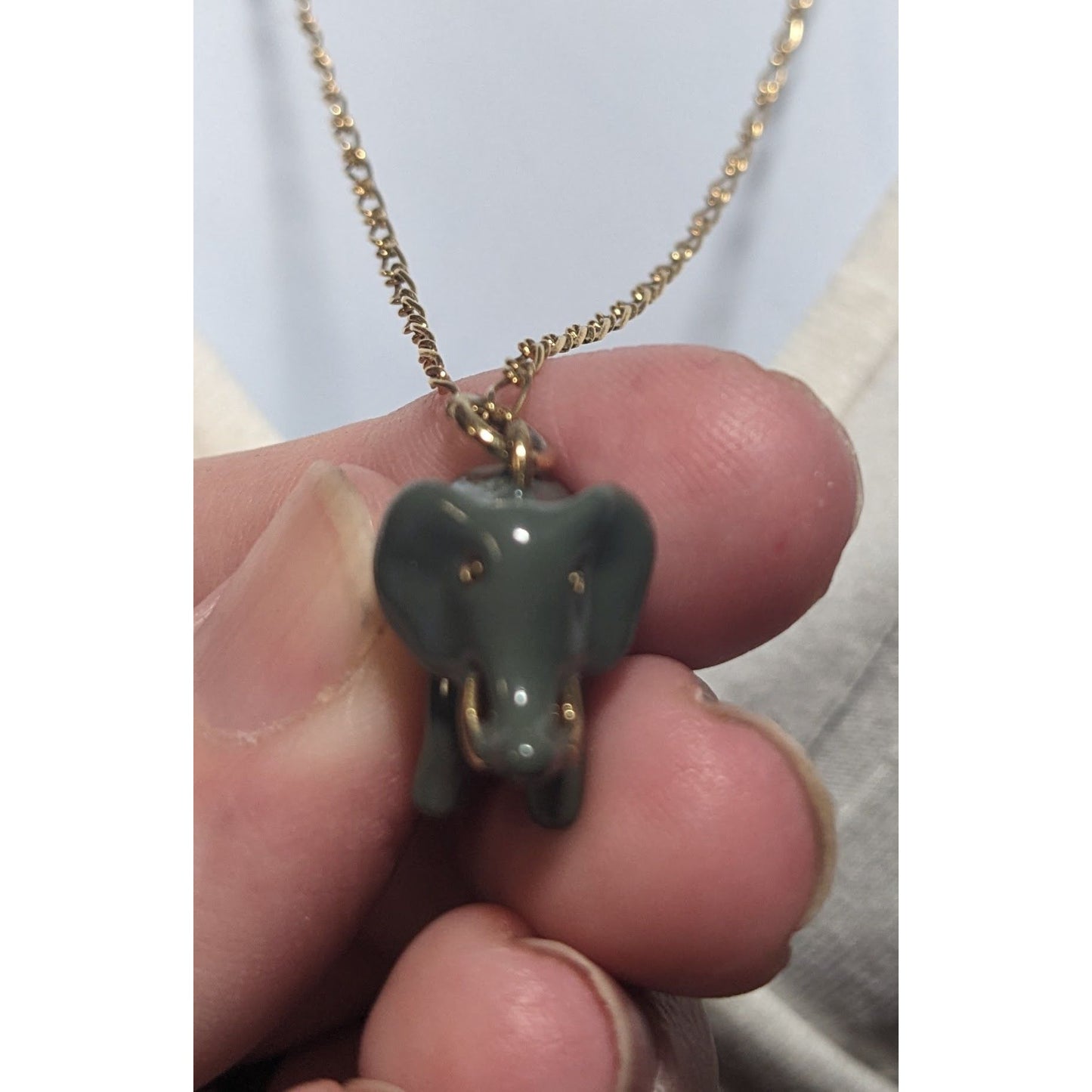 J.Crew Elephant Pendant Necklace