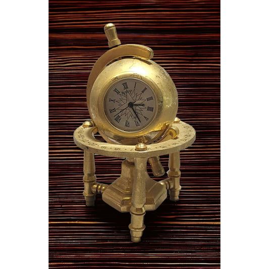 Bulova Miniature Spinning Globe Desk Clock