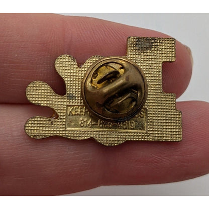 Vintage "I Love Bowling" Gold-Tone Enamel Pin 1 1/4 Inch Accessory