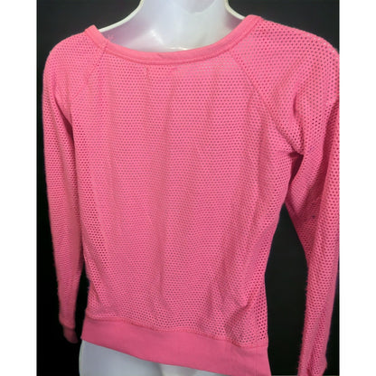 Aero Y2K Pink Mesh Top