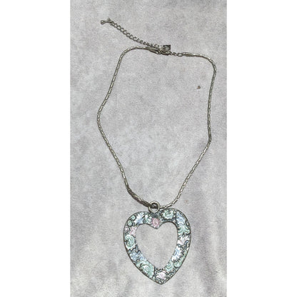 Cookie Lee Floral Heart Necklace