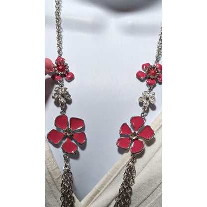 Retro Floral Chain Necklace