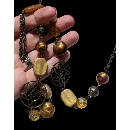 Bohemian Floral Earthy Necklace