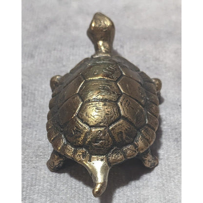 Vintage Honeck Brass Turtle Figurine