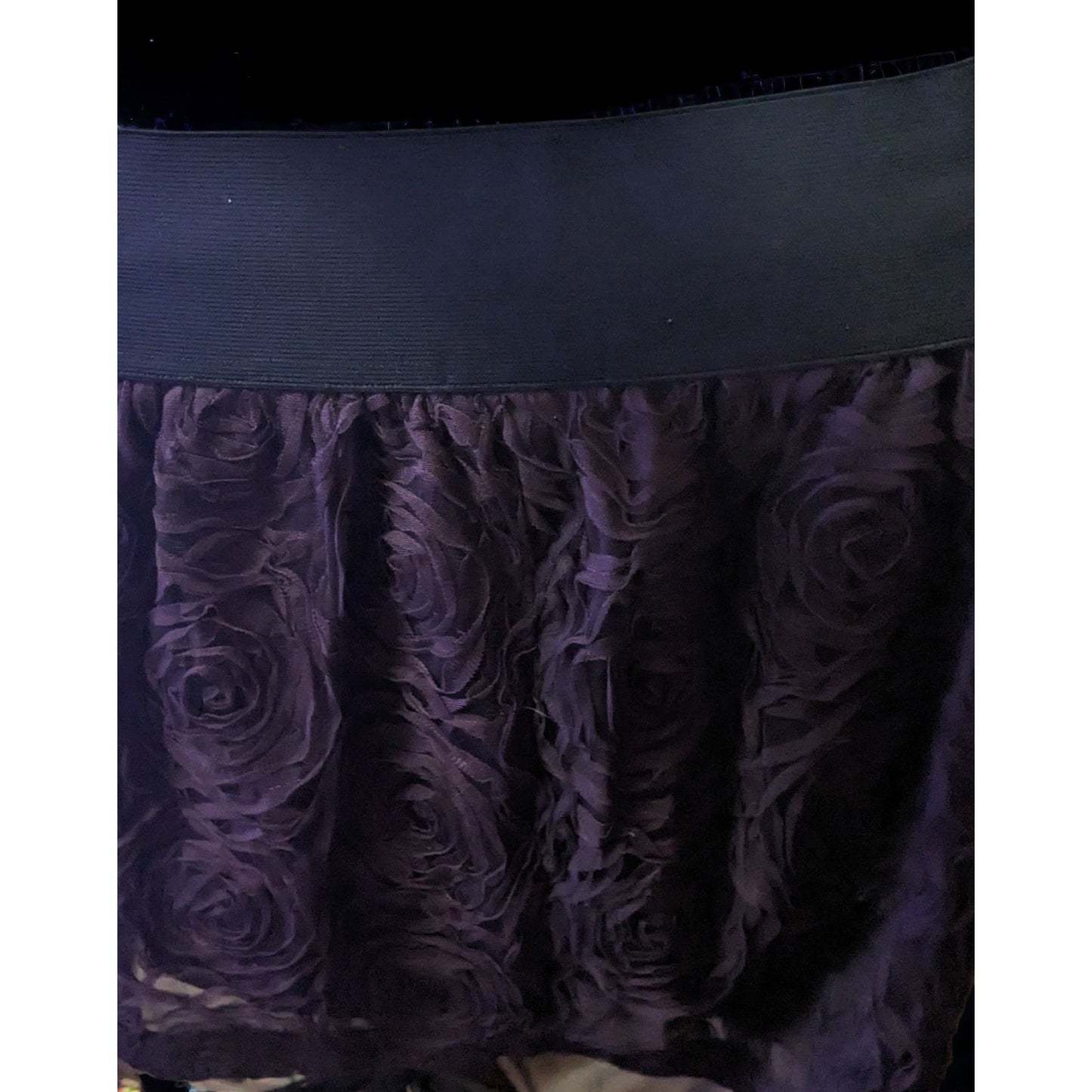 Stooshy Purple Rose Mini Skirt