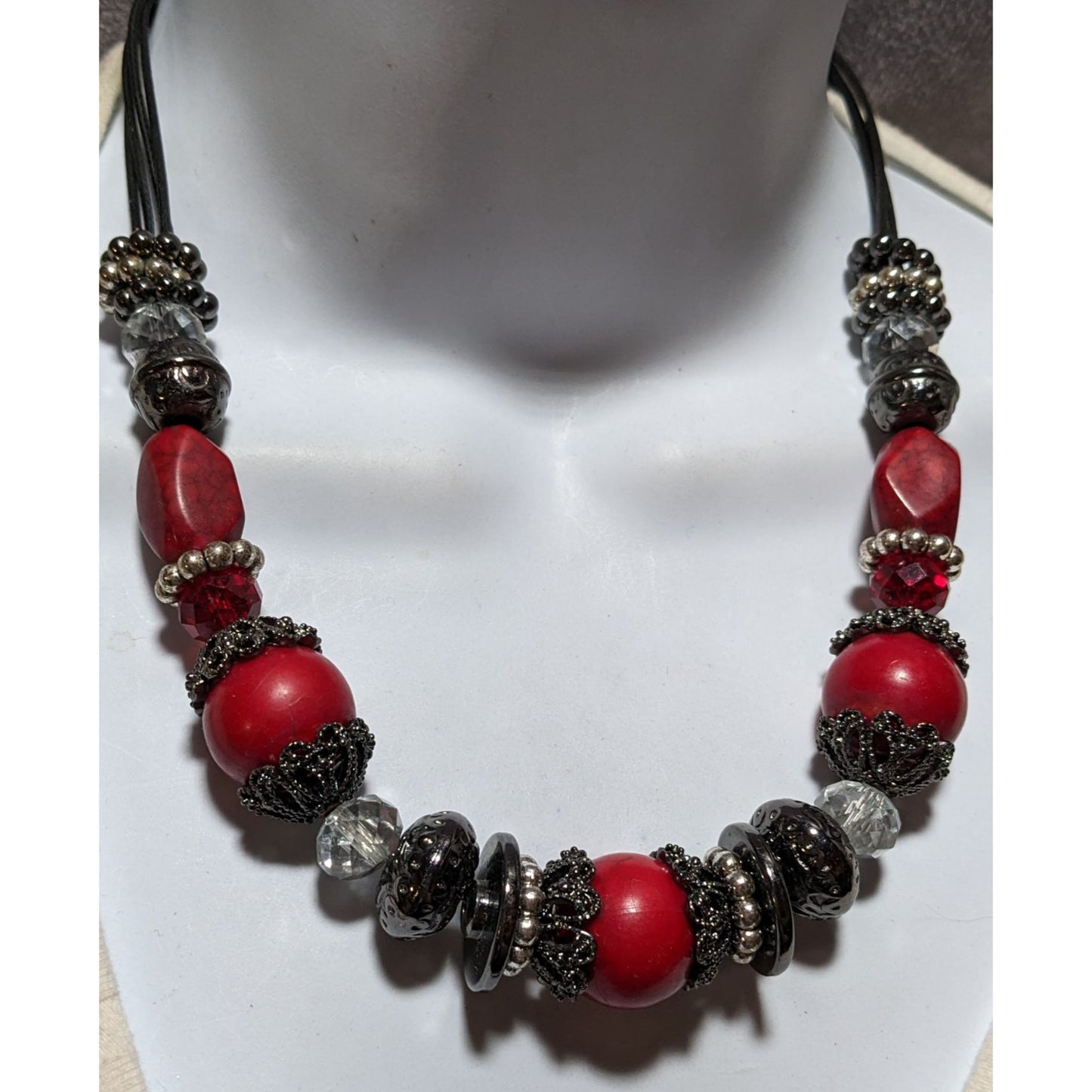 Erica Lyons Gothic Vampire Beaded Necklace