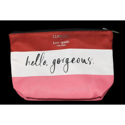 Kate Spade x Clinique Striped Cosmetic Bag