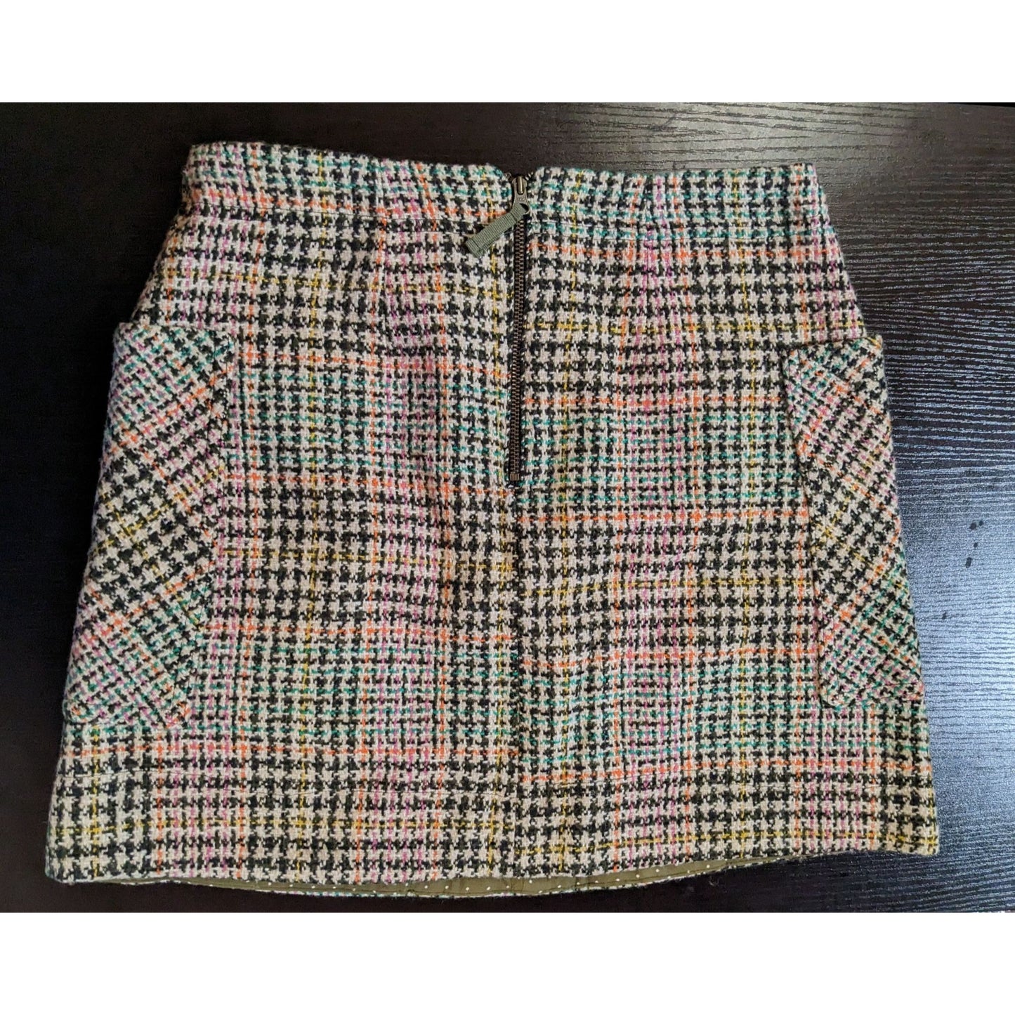 Maeve Anthropologie Wool Plaid Skirt