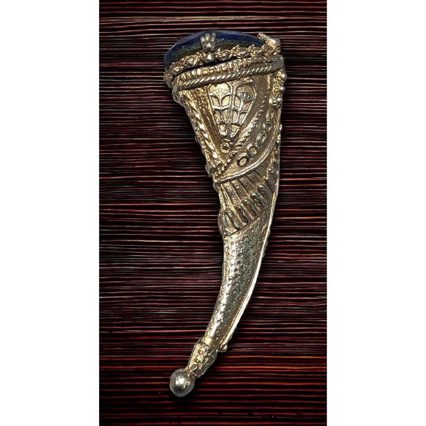 Vintage Gold Horn Shaped Trinket/Case