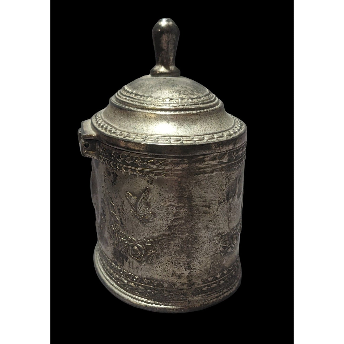 Vintage Silver Lidded Jewelry Box