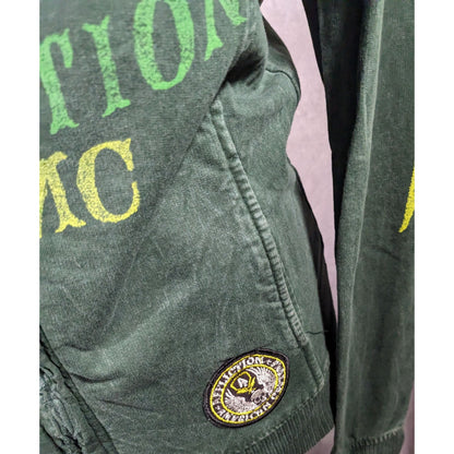Affliction Gothic American Customs Motor Club Green Jacket