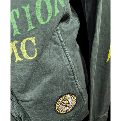 Affliction Gothic American Customs Motor Club Green Jacket
