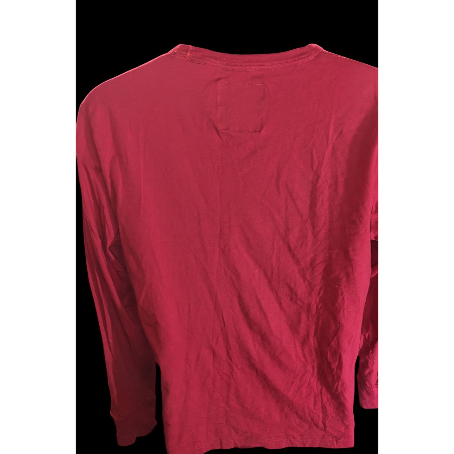 Hollister Long Sleeve Logo Shirt Red White Classic Preppy Men's