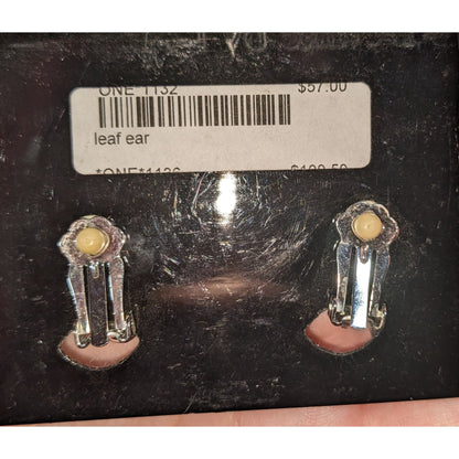 Deluxe by Lorren Bell Vintage 90s Glam Rhinestone Red Clip On Earrings NWT