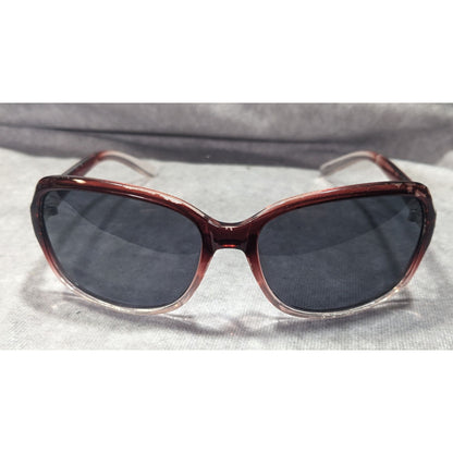 Foster Grant Red And Clear Ombre Sunglasses With Rhinestone Accents