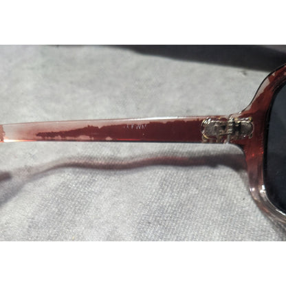 Foster Grant Red And Clear Ombre Sunglasses With Rhinestone Accents