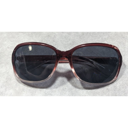 Foster Grant Red And Clear Ombre Sunglasses With Rhinestone Accents