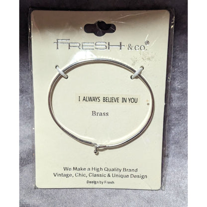 Fresh & Co. I Always Believe In You Brass Bracelet