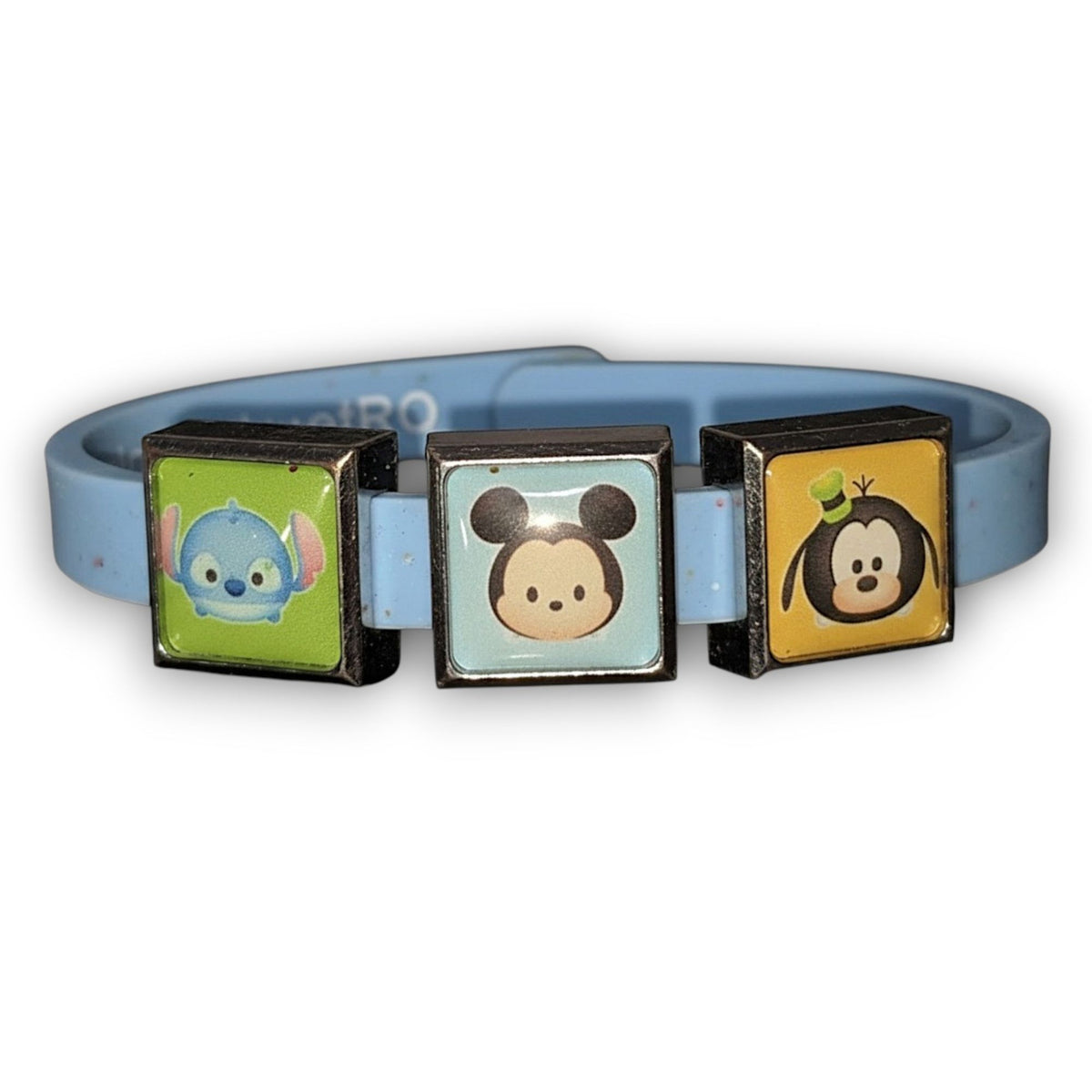ROXO Disney Tsum Tsum Kawaii Silicone Blue Slide Charm Bracelet 6 Inch