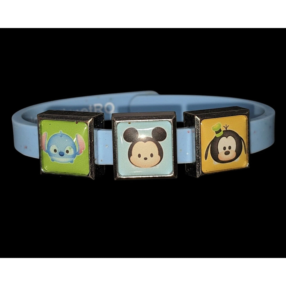 ROXO Disney Tsum Tsum Kawaii Silicone Blue Slide Charm Bracelet 6 Inch