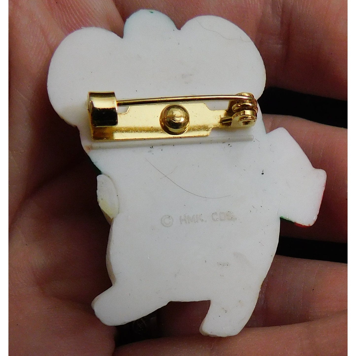 Vintage Hallmark Christmas Mouse Pin  (Missing hand)