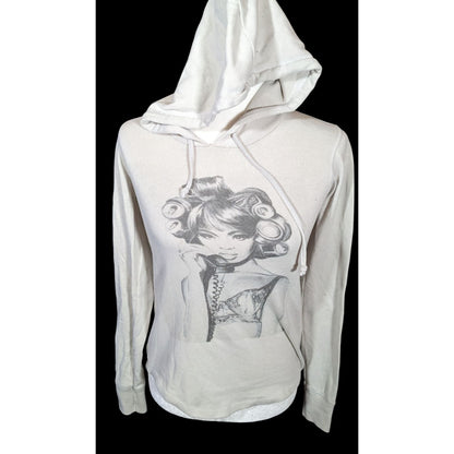 Art By Shonna Drew Light Grey Graphic Hoodie