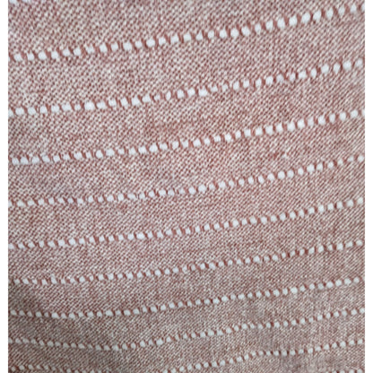 Lumina Lou Pink Striped Chenille Throw Blanket With Fringe 68x53 Inches