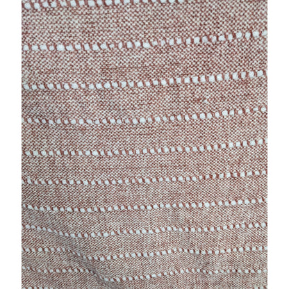 Lumina Lou Pink Striped Chenille Throw Blanket With Fringe 68x53 Inches