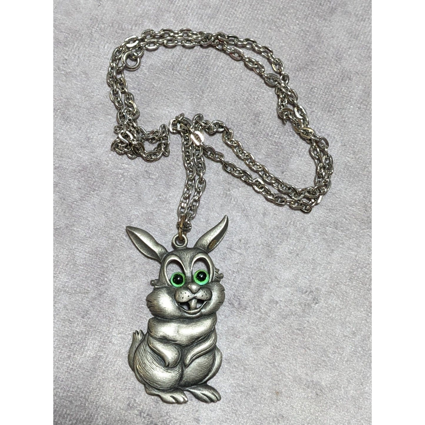 Vintage Jonette Jewelry Bunny Necklace