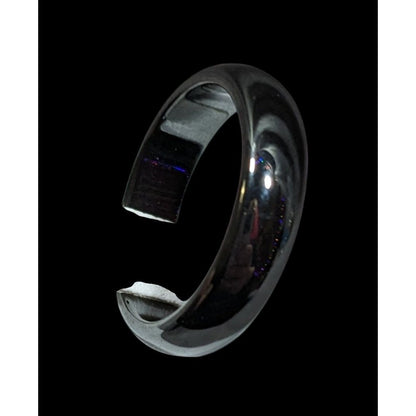 Solid Hematite Magnetic Polished Ring Size 11