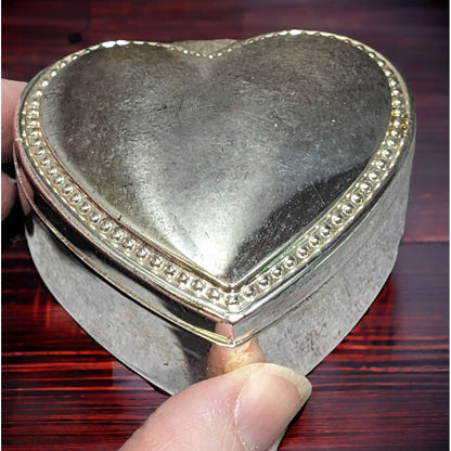 Things Remembered Silver Heart Trinket Box