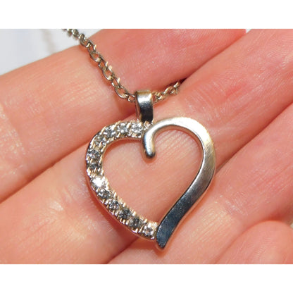 Rhinestone Heart Necklace