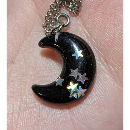 Gothic Witchy Moon Neckalce