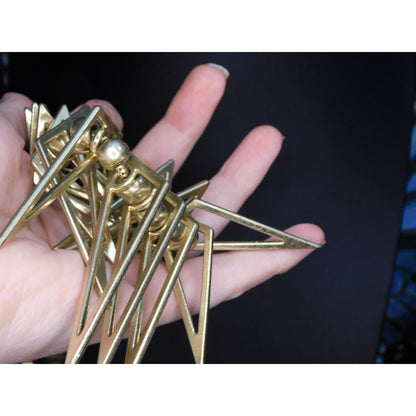 Geometric Open Triangle Spike Statement Necklace