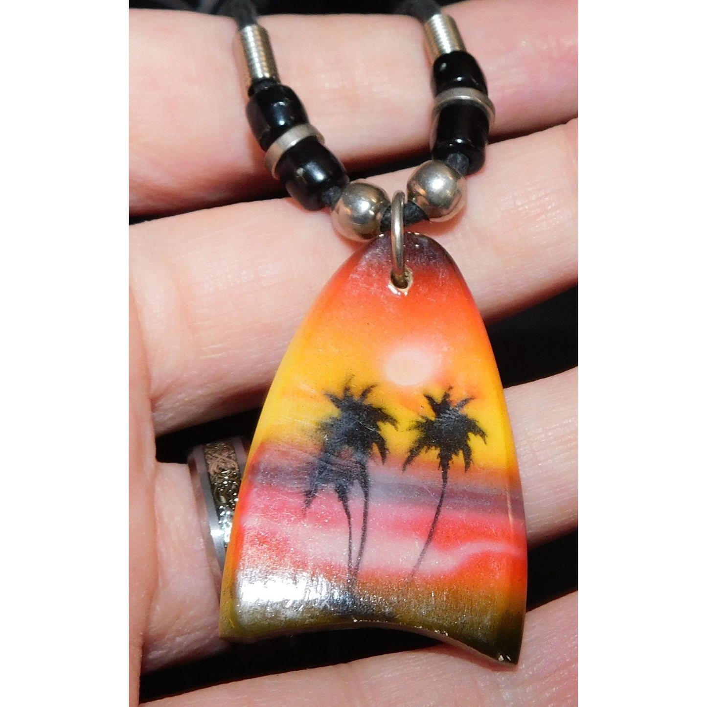 Vintage 90s Hawaiian Boogie Board Necklace