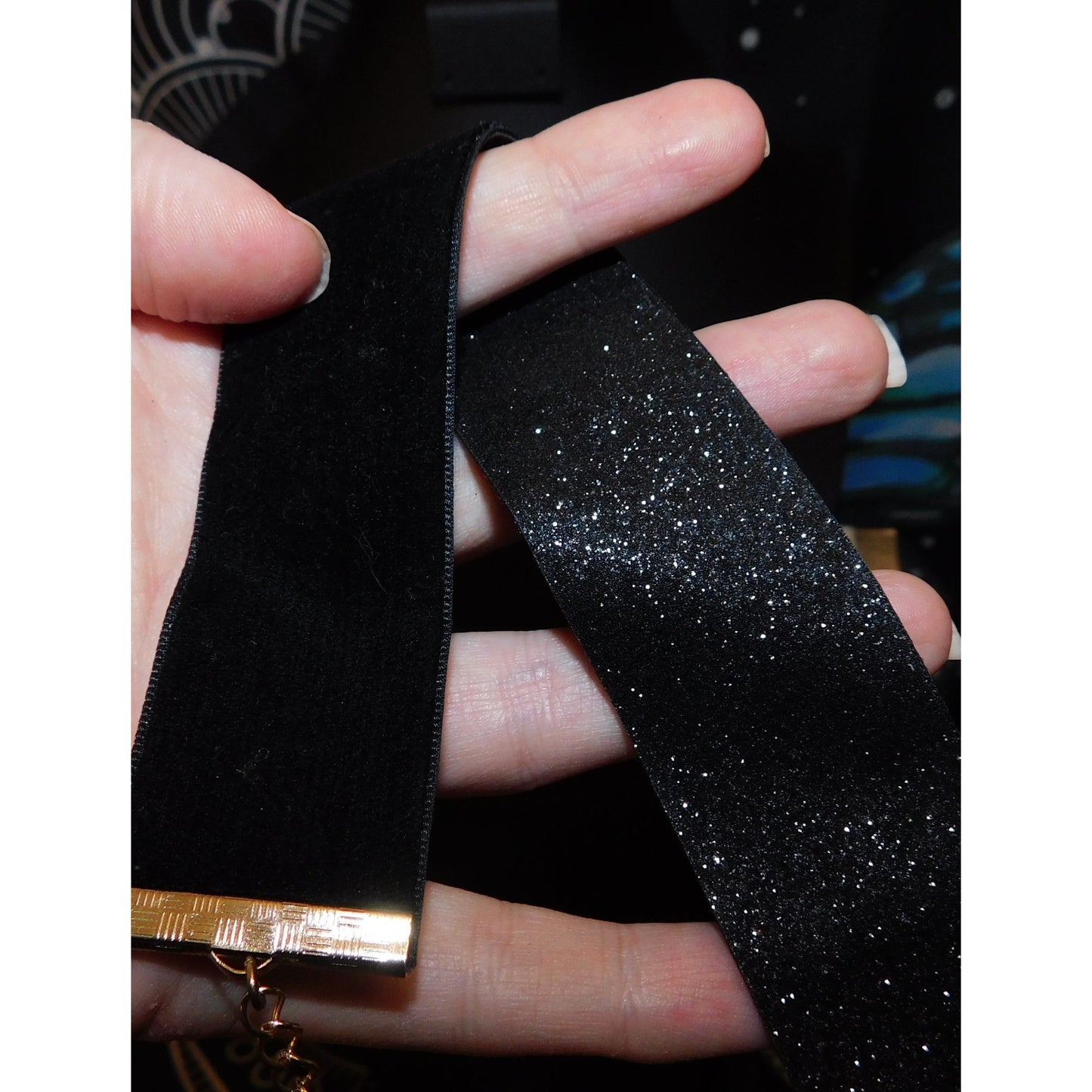 Sparkly Velvet Reversible Gothic Choker