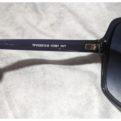 Vince Camuto Blue Gradient Sunglasses With Silver Emblem