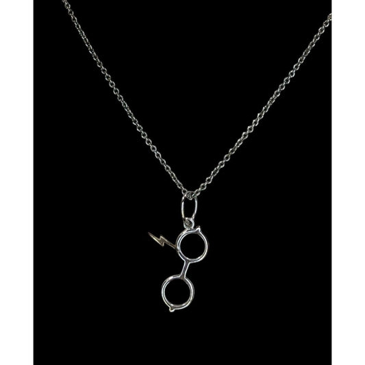 Geek Origami Owl x Harry Potter Glasses Lightning Bolt Pendant Necklace