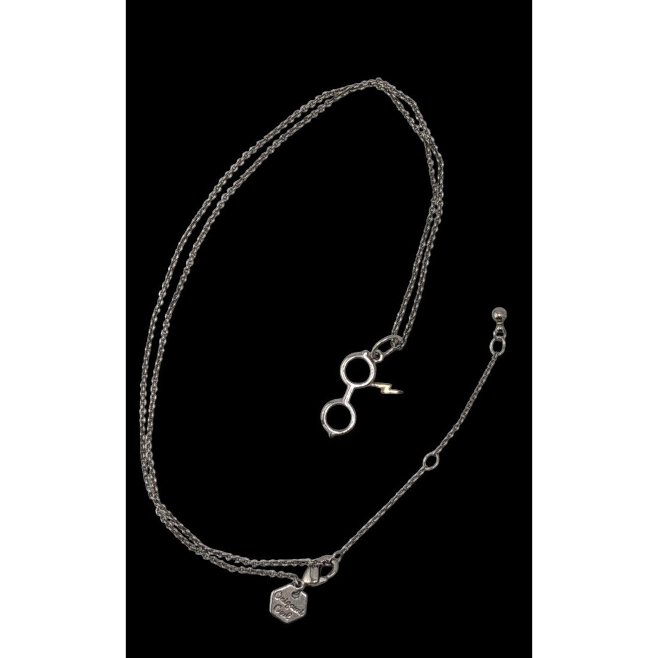 Geek Origami Owl x Harry Potter Glasses Lightning Bolt Pendant Necklace