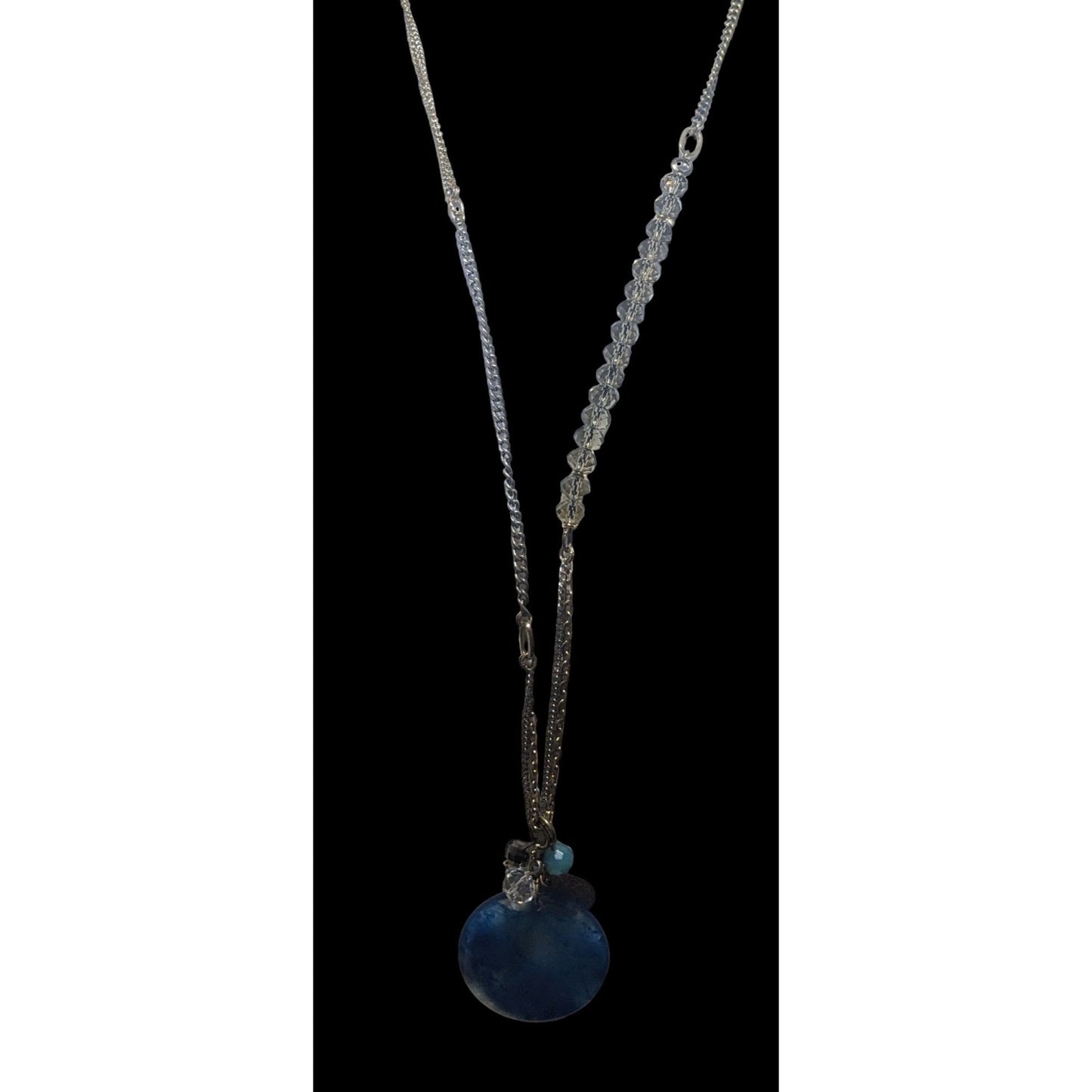 The Limited Smoky Blue Pendant Charm Necklace