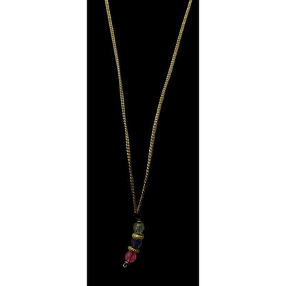 Jewel Tone Pendant Necklace