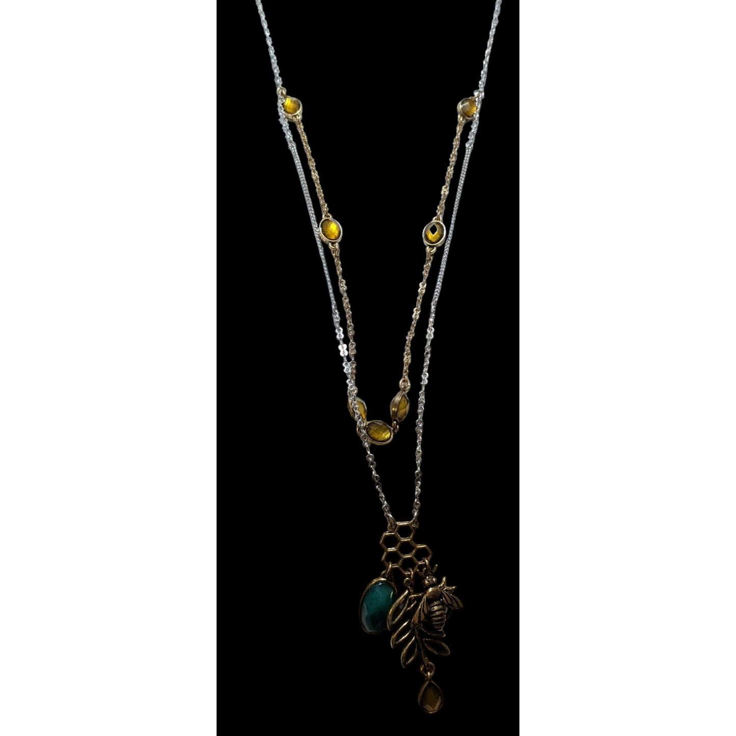 Lucky Brand Honey Bee Multilayer Necklace