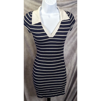 Forever 21 Striped Collared Shirt Dress