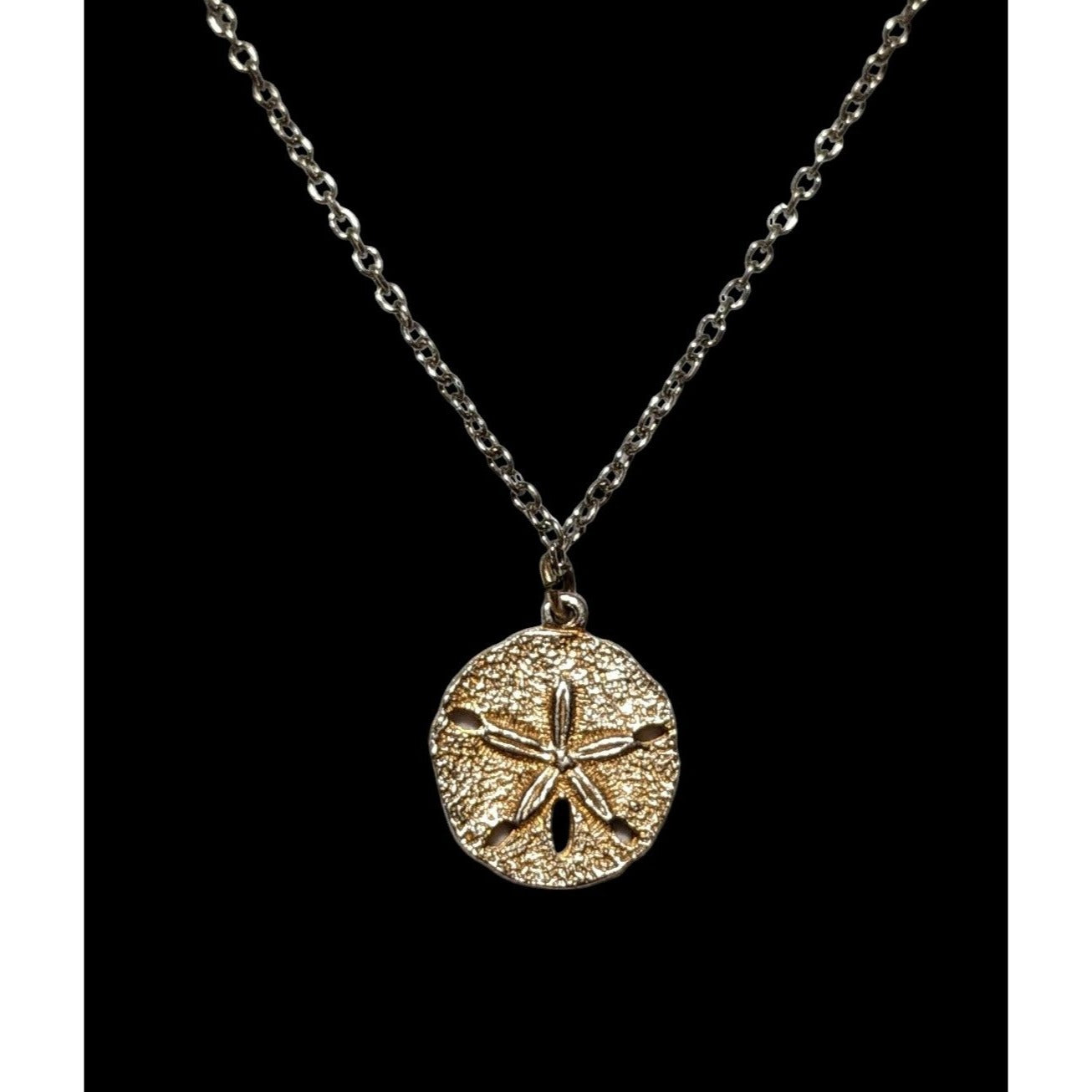 Gold Sand Dollar Neckalce