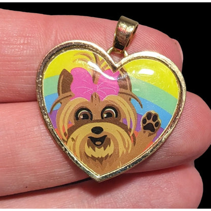 Viacom Rainbow Dog Heart Pendant
