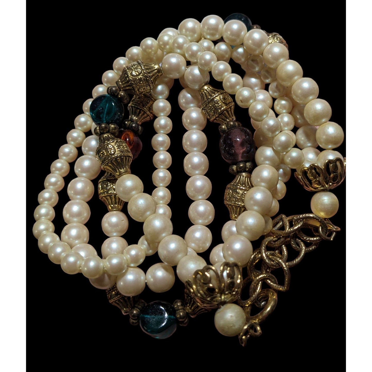 1928 Pearl Gem Necklace