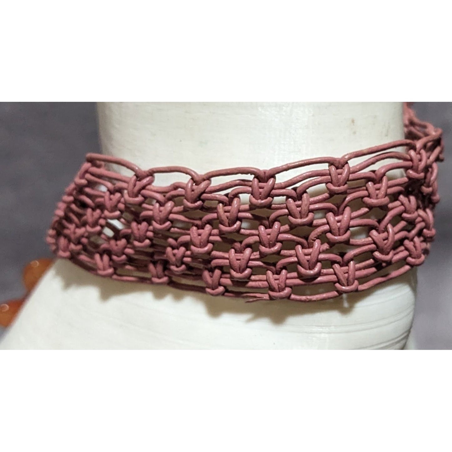 Cottagecore Crocheted Dragonfly Bracelet